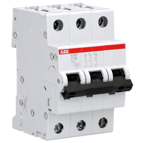 ABB S203-C16 Sicherungsautomat - S200-3P - 16 A - C 2CDS253001R0164 von ABB