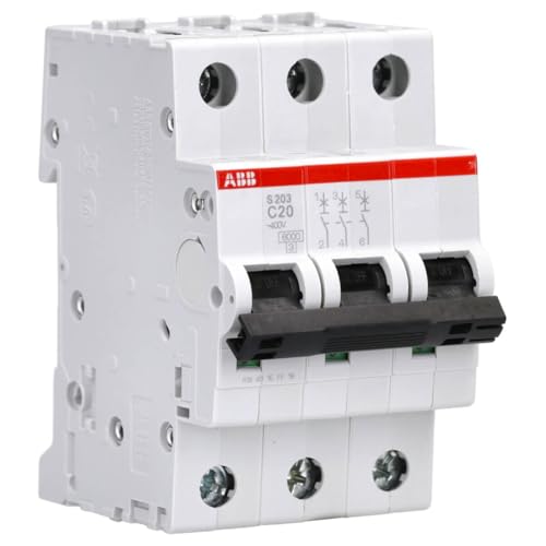 ABB S203-C20 Sicherungsautomat - S200-3P - 20 A - C 2CDS253001R0204 von ABB