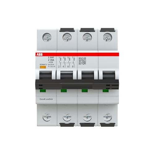 ABB S300P Leitungsschutzschalter Typ Z, Pol 4 20A 415V, Abschaltvermögen 25 kA System Pro M Compact von ABB