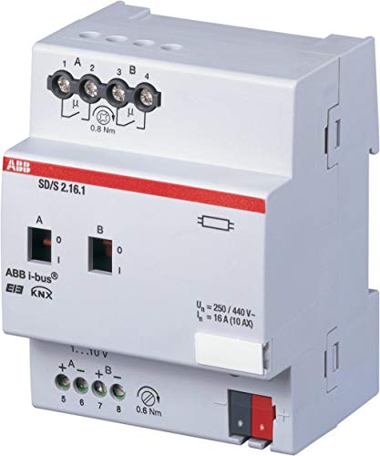 ABB SD/S2.16.1 EIB/KNX Schalt-/Dimmaktor, 16A, REG, 2-fach von ABB