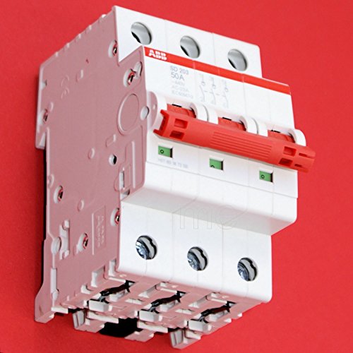 ABB SD203/50 Hauptschalter Lasttrennschalter Schalter 3-polig 50A rot von ABB