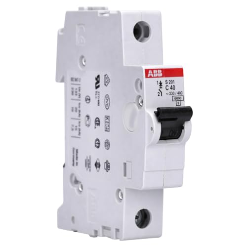 ABB S201-C40 Sicherungsautomat - S200-1P - 40 A - C(AC) 6 kA 2CDS251001R0404 von ABB