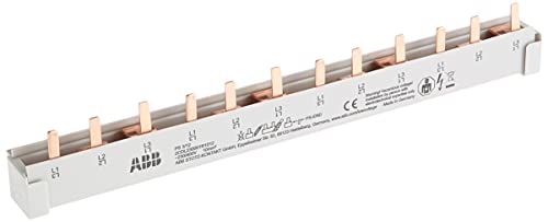 ABB Stift-Phasenschiene 3-phasig PS3/12 pro M compact, ablängbar,10mm², 12 Teilungseinheiten, für ABB Sicherungsautomaten von ABB