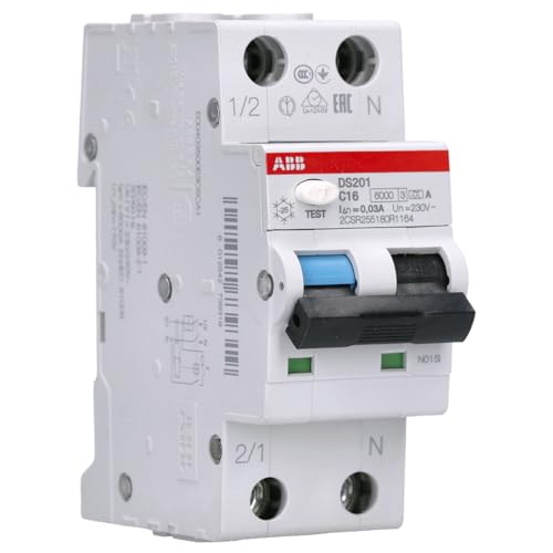 ABB DS201A-C16/0,03 FI/LS-Schalter RCBO 6kA 1P+N Typ A, C 16 30mA 2CSR255180R1164 von ABB