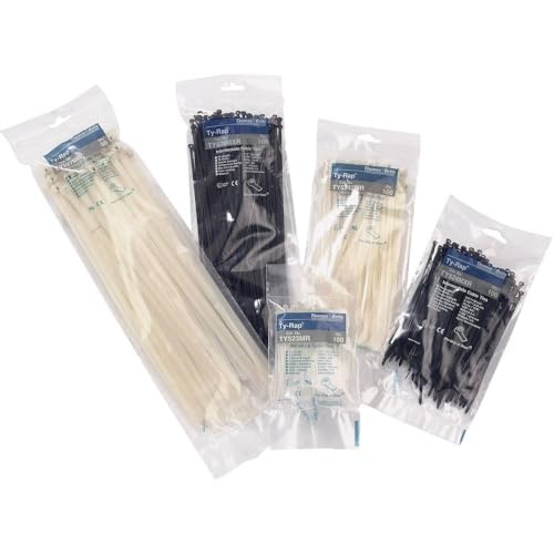 ABB Nylon 66 Kabelbinder Kabelbinder 6,9 mm x 224mm, Packung a 50 Stück von ABB
