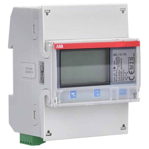 ABB B23 112-100 Drehstromzähler 'Stahl', Modbus RS485, 3-phasig, 5 A 2CMA100164R1000 von ABB
