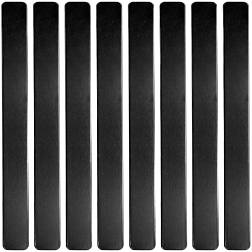 ABBECIAO Schwarze Armbandrohlinge aus eloxiertem Aluminium, 1,6 x 17,8 x 0,1 cm dick, für Lasergravur und Metallprägung, Schwarz, 12 Stück ABBECIAO Schwarze Armbandrohlinge aus eloxiertem Aluminium, 1,6 x 17,8 x 0,1 cm dick, für Lasergravur und Metallprägung, Schwarz, 12 Stück von ABBECIAO