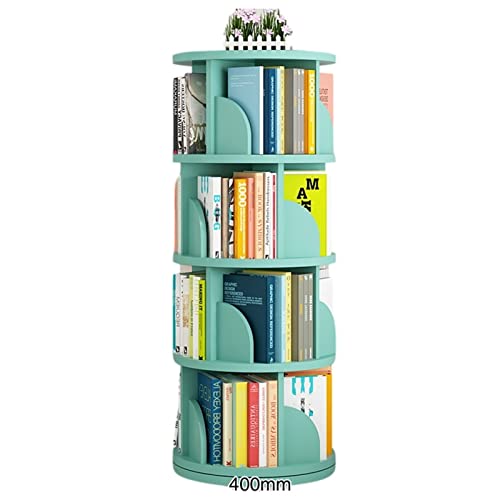 ABBNIA Um 360 Grad drehbares weißes Bücherregal, vom Boden bis zur Decke platzsparendes Bilderbuchregal für Kinder, einfaches Zuhause (Farbe: Grün, Größe: 40 * 160 cm) (Grün 40 * 129 cm) von ABBNIA