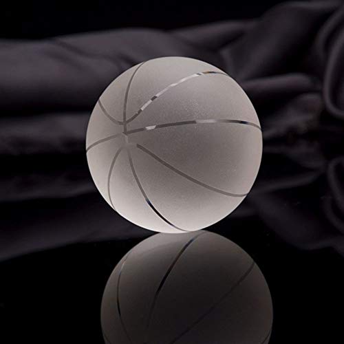 ABCBCA 50/60# Kristallkugel Briefbeschwerer Glas Fußball Kristall Basketball Erde Galaxy Miniatures Feng Shui Handwerk for Geschenke Home Decor (Color : Basketball, Size : 60mm with Base) von ABCBCA