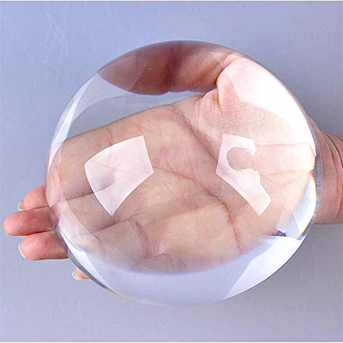 ABCBCA Kristall Hemisphäre Glas Halbe Kugel Papiergewehr Kugel Kugel Kuppel Lupe Semi Wohnkultur Ornamente Figuren Geschenke Miniatur (Color : Transparent, Size : 80mm) von ABCBCA