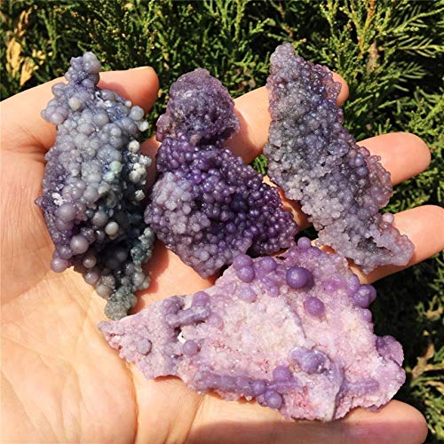 ABCBCA Natürliche Trauben-Achat-Mineral-Exemplar-Steine ​​und Kristalle-Kristalle Quarz Edelsteine (Color : 25g 30g, Size : 1PCS) von ABCBCA
