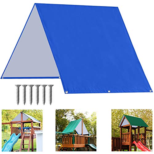ABCCANOPY 132 x 228 cm Schaukel-Set Ersatzplane für Spielplätze, Schattenbildschirme (blau) von ABCCANOPY