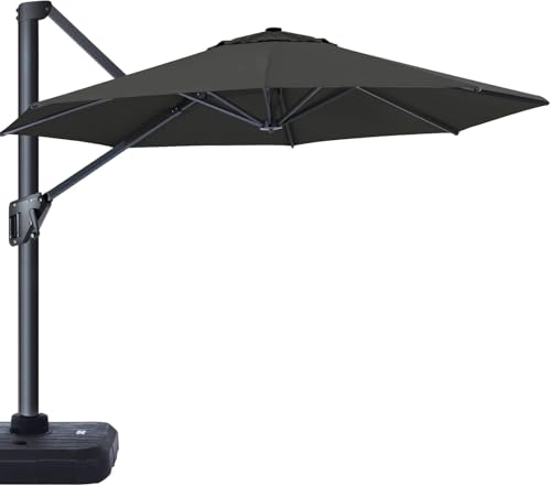 ABCCANOPY 300cm Freischwingender Terrassenschirm, rund, Aluminium, Outdoor-Regenschirm, 360° drehbar, für Pool und Garten,Darkgrau ABCCANOPY 300cm Freischwingender Terrassenschirm, rund, Aluminium, Outdoor-Regenschirm, 360° drehbar, für Pool und Garten,Darkgrau von ABCCANOPY