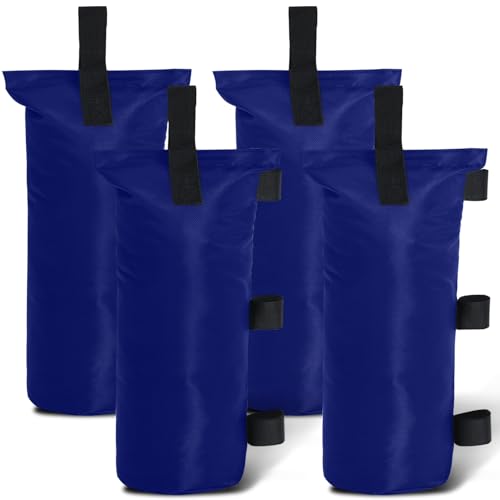 ABCCANOPY 68 kg extra große Baldachin-Sandsäcke, 4er-Pack, Blau (ohne Sand) von ABCCANOPY
