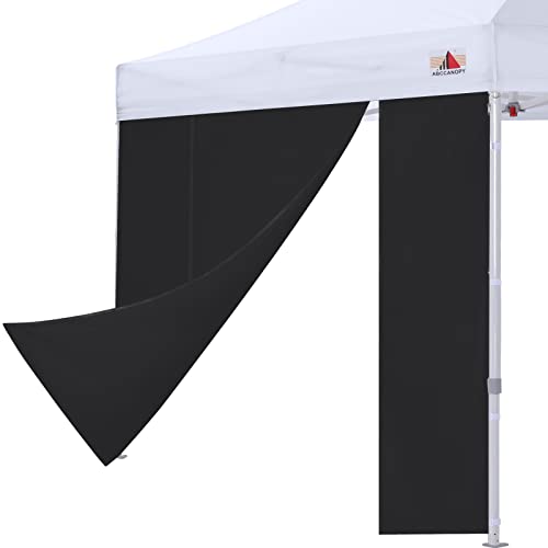 ABCCANOPY Baldachin-Rolltür 2,4 x 2,4 m mit Reißverschluss, nur 1 Packung Tür, Rahmen und Oberseite, schwarz von ABCCANOPY