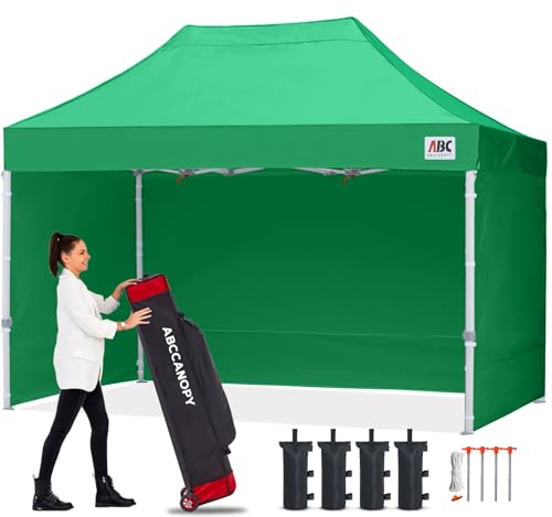 ABCCANOPY Easy Pop-Up-Zelt mit Seitenwänden, 25,4 x 38,1 cm, kommerzielle Serie, Kelly Green von ABCCANOPY