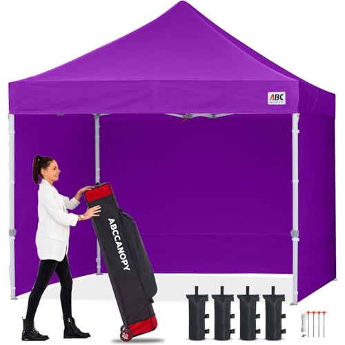 ABCCANOPY Easy Pop-Up-Zelt mit Seitenwänden, kommerzielle Serie, Violett von ABCCANOPY