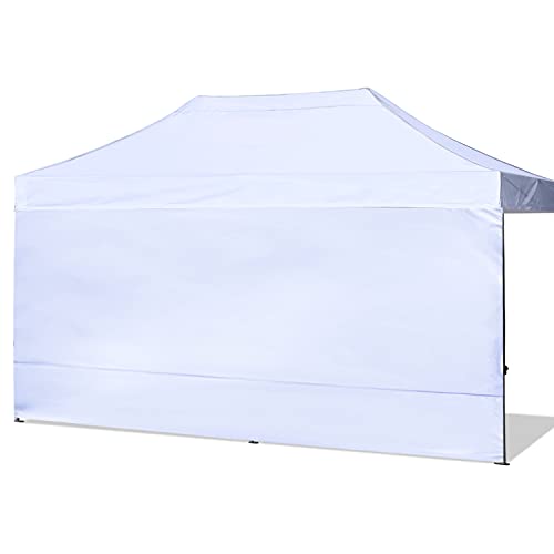 ABCCANOPY Instant Canpoy Sonnenwand für 3 x 6 m, gerades Bein, Pop-Up-Baldachin, nur Seitenwand, Weiß von ABCCANOPY