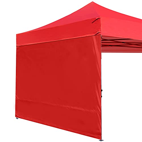 ABCCANOPY Seitenwand/Seitenteile für 3x3m pavillon,3x6m pavillon,partyzelt,festzelt|Wasserabweisend|ohne Fenster,Rot von ABCCANOPY