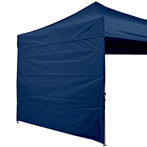 ABCCANOPY Sonnenwand für 3 x 3 m, gerades Bein, ca. 3 m Seitenwand (1 Panel) mit Tragebändern, Marineblau von ABCCANOPY