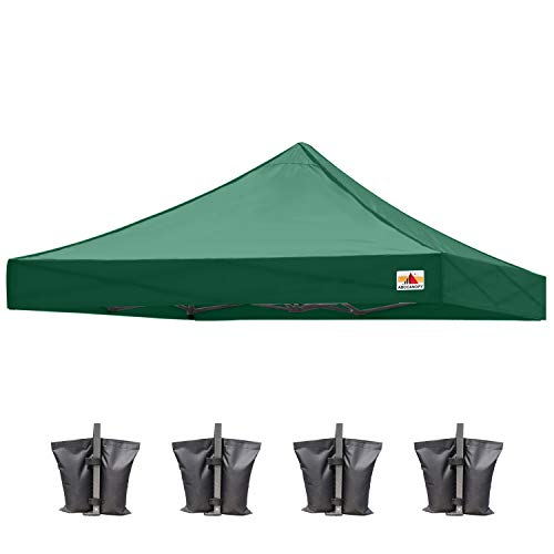 & # xff08; 30 + Farben & # xff09; 100% wasserdicht abccanopy 10 x 10 Top Cover für Caravan Pop Up Canopy Zelt, Bonus 4 x Gewicht Tasche (nur Top) von ABCCANOPY