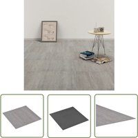 Abcrital - The Living Store PVC-Fliesen Selbstklebend 5,11 m² Grau - pvc Boden - Vinyl Boden - Klickvinyl - Selbstklebender Boden - Wohnraum von ABCRITAL