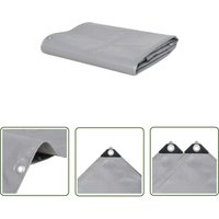 The Living Store Abdeckplane 650 g/m² 3,5 x 5 m Grau - Abdeckplane - Plane - Canvas Plane - Wasserdichte Plane - UV-Schutz Plane The Living Store Abdeckplane 650 g/m² 3,5 x 5 m Grau - Abdeckplane - Plane - Canvas Plane - Wasserdichte Plane - UV-Schutz Plane von ABCRITAL