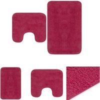 The Living Store Badematten-Set 2-tlg. Stoff Fuchsia - Badematten & Badteppiche - Rosa The Living Store Badematten-Set 2-tlg. Stoff Fuchsia - Badematten & Badteppiche - Rosa von ABCRITAL