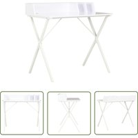 Abcrital - The Living Store Schreibtisch Weiß 80x50x84 cm - Schreibtisch - Weißer Schreibtisch - Bürostuhl - Home Office - Laptoptisch von ABCRITAL