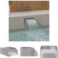 Abcrital - The Living Store Wasserfall mit LEDs 30x34x14 cm Edelstahl 304 - Brunnen & Wasserfälle - Silber Abcrital - The Living Store Wasserfall mit LEDs 30x34x14 cm Edelstahl 304 - Brunnen & Wasserfälle - Silber von ABCRITAL