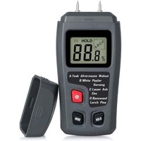 Tragbares Holzfeuchtemessgerät, LCD-Feuchtigkeitstester für Holzfeuchtedetektor zur Messung der Brennholzpapierfeuchtigkeit von ABCRITAL