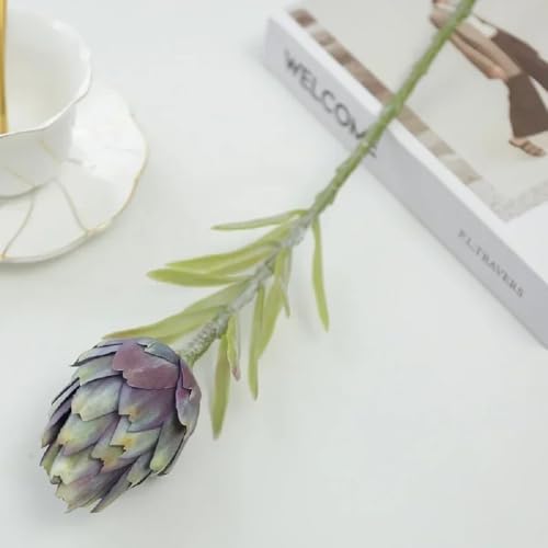 ABCWARRT 4pcs Künstliche Artischocke Frucht Fake Blumen Home Restaurant Decor Simulation Blume Weiche Kleber Artischocken Hochzeit Dekoration (blau) von ABCWARRT
