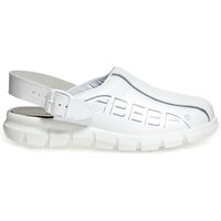 Abeba (7313) Clog Berufsschuhe Dynamic OB mit Aufdruck weiß/rot 42 von ABEBA