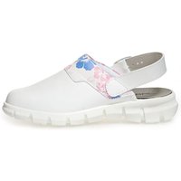 Abeba (7320) Clog Berufsschuhe Dynamic OB mit Motiv weiß 38 von ABEBA