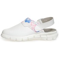 Abeba (7320) Clog Berufsschuhe Dynamic OB mit Motiv weiß 43 von ABEBA