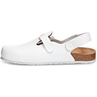 Abeba (8040) Clog Berufsschuhe Nature OB weiß 43 von ABEBA