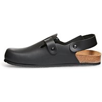 Abeba (8045) Clog Berufsschuhe Nature OB schwarz 48 von ABEBA
