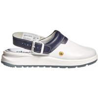 Berufsschuh Clog easy 2.0 esd weiß/blau Abeba 837622 Gr.40 von ABEBA