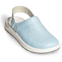 Berufsschuhe Clog Active 87080 Abeba blau perforiert mit Schnalle Gr. 38 von ABEBA