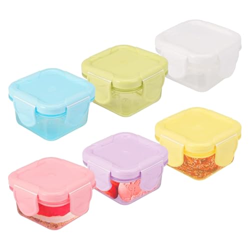 ABERE 6-Pack Small Freezer Containers with Lids 60ml - Microwave-Safe Mini Food Storage, Reusable Salad Dressing Boxes for Food Preservation ABERE 6-Pack Small Freezer Containers with Lids 60ml - Microwave-Safe Mini Food Storage, Reusable Salad Dressing Boxes for Food Preservation von ABERE
