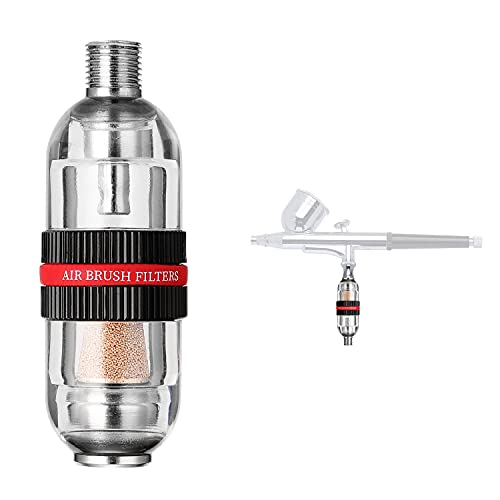ABEST Mini Airbrush Luftfilter Inline-Wasserabscheider Wasserfallenfilter für Luftkompressor G1 / 8 Stecker von ABEST