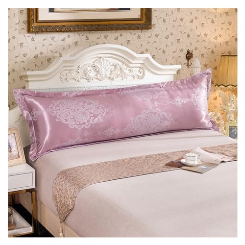 Silk Pillowcase Kissenbezug, 1,2 / 1,5 / 1,8 m lang, Jacquard-Satin, luxuriöser europäischer Retro-Kissenbezug, für Hochzeit / Paar, lang (12,48 x 180 cm) von ABFJHFK