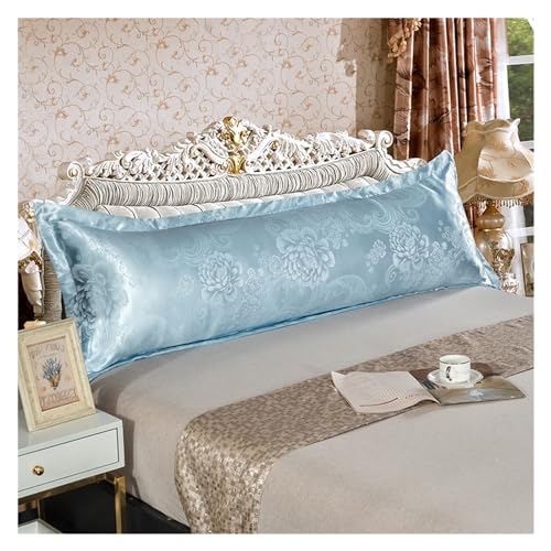 Silk Pillowcase Kissenbezug, 1,2 / 1,5 / 1,8 m lang, Jacquard-Satin, luxuriöser europäischer Retro-Kissenbezug, für Hochzeit / Paar, lang (14,48 x 120 cm) von ABFJHFK