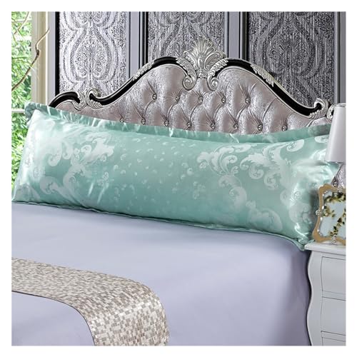 Silk Pillowcase Kissenbezug, 1,2 / 1,5 / 1,8 m lang, Jacquard-Satin, luxuriöser europäischer Retro-Kissenbezug, für Hochzeiten, langes Paar (3,48 x 120 cm) von ABFJHFK