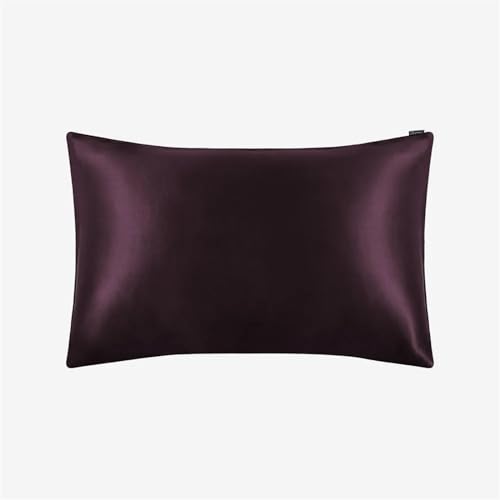 Silk Pillowcase Kissenbezug, Seide, luxuriös, weiß, 50 x 70 cm, King Queen lang, 1 Stück (Deep Purple, 50 x 75 cm) von ABFJHFK