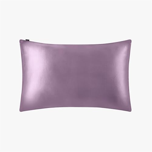 Silk Pillowcase Kissenbezug aus Seide, Beauty Luxury, weiß, 50 x 70 cm, Kingsize, lang, 1 Stück (Lavendel, 43 x 63 cm) von ABFJHFK