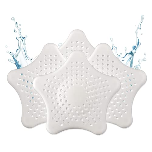ABFLUSSHELD Universal Abflusssieb Silikon - 3+1 Gratis Haarsieb - Duschsieb mit Haarfänger - Premium Kitchen Sink Strainer - Abfluss Sieb für Dusche, Waschbecken, Badewanne und Küche von ABFLUSSHELD