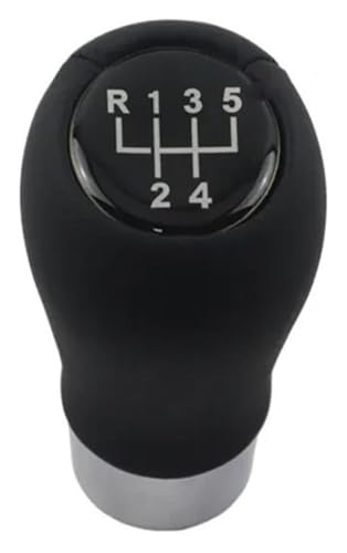 ABHBVGZFZT Auto Schalthebel 1 3 5 6 Serie E30 E32 E34 E36 E38 E39 E46 E53 E60 Geschwindigkeit Leder Auto Schalthebel Schaltknauf(Black,5 speed) von ABHBVGZFZT