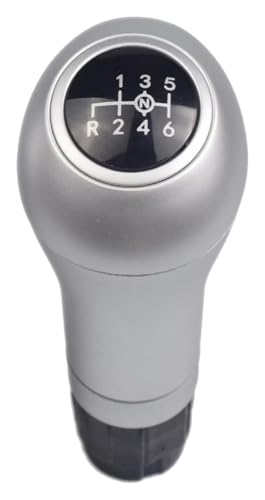 ABHBVGZFZT Auto Schalthebel Kompatibel mit Benz W204 W207 A207 W212 C204 C63 C300 C250 2008-2014 Auto Schaltknauf 6 Geschwindigkeit Manuelle Hebel Boot Stick(Silver-6-upon-14.5) von ABHBVGZFZT