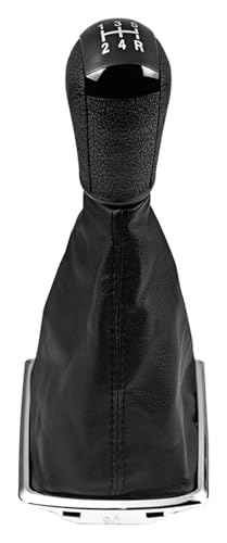 ABHBVGZFZT Auto Schalthebel Kompatibel mit Ford Kompatibel mit Focus 2 Kompatibel mit Mondeo MK2 2004-2011 Schaltknauf Hebel Gaitor Shifter Boot Abdeckung Fall(5 Speed Black) von ABHBVGZFZT